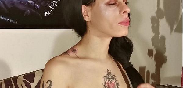  Neck fetish for a tattoed slim teen slut pt1 HD
